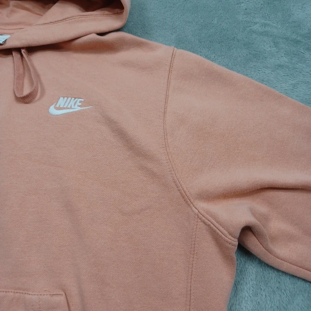 Nike‎ Sweater Mens Medium Orange Pullover Activewear Hoodie Casual Modern